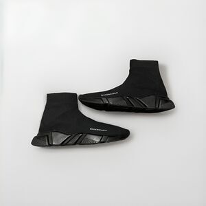 Men’s Balenciaga Speed Knit Trainers Size 44 Black/Black 654086651